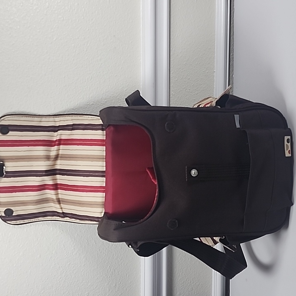 Picnic Time Brown Adjustable Straps Insulated Travel Wine Bag - Picture 4 of 11